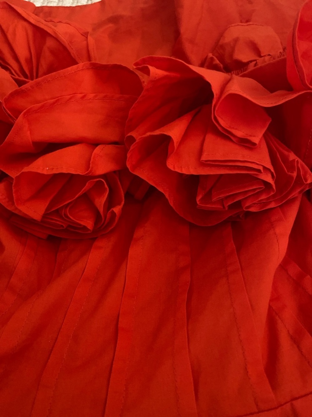 NWT Anthropologie The Corina Ruffled Dress by Maeve in Red size M - Picture 6 of 16